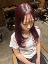 へアサロンアンドカフェガーデン(hair salon&cafe GARDEN)&nbsp;ブリーチなし赤髪レイヤーカット