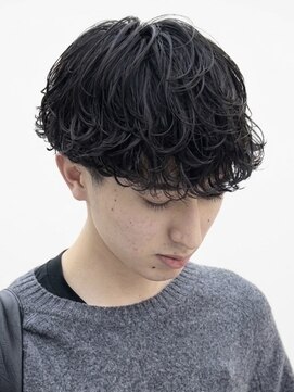 メンズフィール 心斎橋(MEN'S FEEL) リバースセンターパート/ニュアンスパーマ/ダウンバング