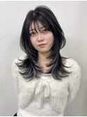 ハッシュカット×インナーエクステ