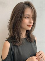 フレイムス ヘアアンドリラックス 大宮東口店(Frames)&nbsp;大人可愛いミディアム20代30代40代◎前髪ありくびレイヤー大宮
