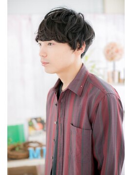 ミック ヘアアンドビューティー 大山店(miq Hair&Beauty) 黒髪×束感クラウドマッシュ
