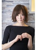 ジェンダーレス☆外はね切りっぱなしボブ♪