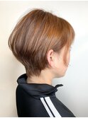 【南堀江】透明感☆アッシュべージュでカジュアルショート☆