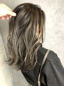 ヘアサロンエム 渋谷店(HAIR SALON M) 外ハネボブ/アッシュブラウン/ネオウルフ/デザインカラー