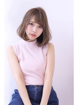 オーロ 宝塚店(ORO) 20代30代40代透明感マロンベージュニュアンスカラーAラインボブ