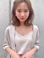 レイラバイアフロート 吉祥寺(Lila by afloat)&nbsp;ロブヘア／暗髪くすみブルー／くびれヘア20代30代40代