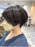 ハンサムショート×ラベンダー×ブルー