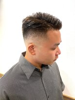 銀座マツナガ 神田店 20代30代必見☆短髪サッパリフェードハードパートスタイル簡単