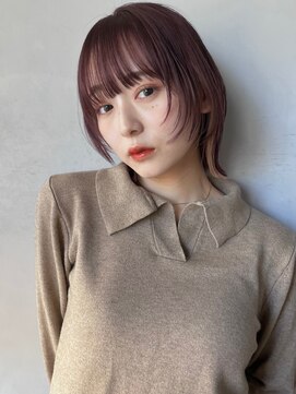アンアミ シブヤ(Un ami shibuya) 【Un ami】ウルフボブ/レイヤーボブ/イヤリングカラー　寺村佳乃
