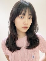 ファチュール(fAture.) 面長さんに似合うシースルーバング小顔くびれミディ20代30代40代
