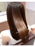 ナチュラルブラウンツヤ髪うるツヤ髪質改善20代30代
