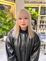 カフ(CAF)&nbsp;CAF FUKO ホワイトブロンド/ハイトーン/イメチェン/大阪/心斎橋