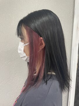 プライズ 成増店(prize) ピンクインナーカラーシアーカラー成増地下鉄成増大山