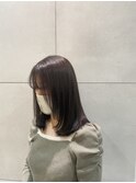 ブリーチなし透明感オリーブグレージュ赤み消しフェイスレイヤー