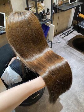 ルモ(Lumo) 【MIHO】オリーブミルクティー×ロング