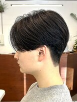 ファルベ(Farbe) ニュアンスパーマ/センターパート/ベリーショート/アッシュ