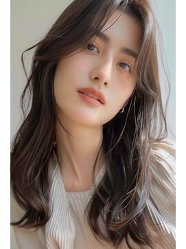 ラナ 新宿(lana) ナチュラルヘア/センターバング/セミロング/【lana hair新宿】