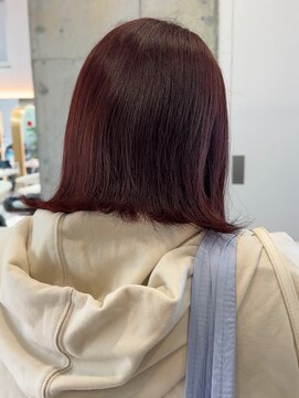 ロンドルピナス 小倉(Lond Lupinus) 顔型別ヘアスタイル特集 /チェリーブラウン /ミニウルフ