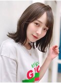 【F】ニュアンス大人ショート透明感カラー
