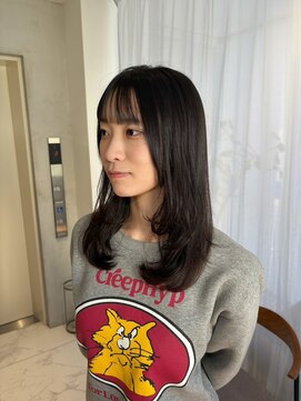 ガリカ 博多(Gallica) <ゲストショット>ミディアムレイヤーにダークグレージュ