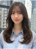 韓国レイヤーカット/顔周りレイヤー/髪質改善/韓国ヘア/横浜