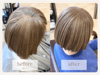 ヴィアスヘアー(vias hair)の写真/【vias hairオリジナル白髪活かしカラー】白髪を暗く隠す時代から、明るく楽しむヘアカラー時代へ♪