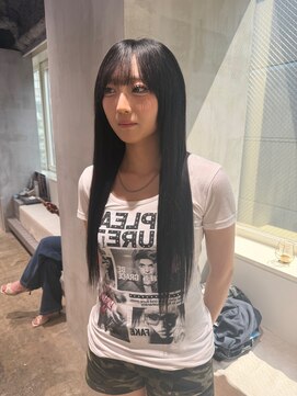 グロウ 渋谷(grow) 【AMI】プルエクステでツヤツヤ黒髪スーパーロング♪