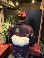 ヘア フラッグ 西葛西店(hair flag)&nbsp;夏祭りや花火大会に、浴衣に似合うヘアアレンジ