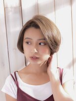 パティオンツー(PATIONN2)&nbsp;ショートボブかきあげ斜めバングマーメイドアッシュカラー