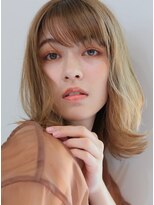 キース ヘアアンドメイク 恵比寿(kith. hair&make)&nbsp;今っぽニュアンスレイヤー/マロンベージュ/鎖骨ミディアム