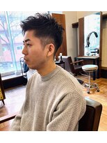 アイリーヘアデザイン(IRIE HAIR DESIGN)&nbsp;【IRIE HAIR赤坂】スパイキーショート×アップバング×刈り上げ