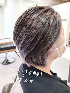 ピュア プレイス ラボ(PURE PLACE LABO) 【PURE PLACE×北島】 エアタッチハイライト×インナーカラー