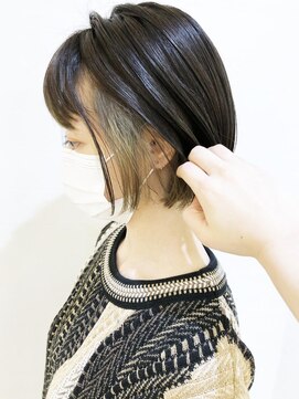 モリオ フロム ロンドン 成増店 【morio成増/玉井】ミニボブ インナーカラー ベージュ