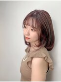《era》ココアブラウン　艶ツヤボブ　内巻きボブ　みわ