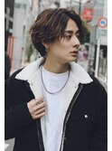 男くさい、ツイストスパイラル センターパート モテ髪 短髪