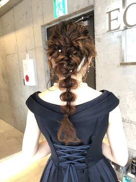 エクラートエール 大宮東口店(ECLART aile) 編み下げアレンジ