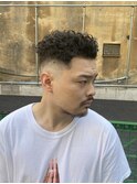 スラムダンク映画 宮城リョータ風パーマ髪型 オールバック