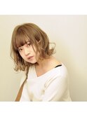 ☆ハイトーンベージュ×ボブ☆横山飛翔