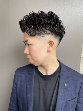 メリケンバーバーショップ トーキョー(MERICAN BARBERSHOP TYO) YS STILE.束感ショート.波巻き.ハイライト.マッシュパーマ17