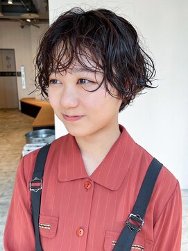 アイティー バイ アルバム 浦和店(IT by ALBUM) ショートパーマ_フルバングレッドブラウン_ba477281