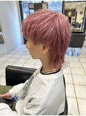 春のpink hair