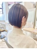 切りっぱなしボブ/30代40代/縮毛矯正/大人可愛い