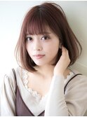 Say.ボブレイヤーミルクティーアッシュひし形ボブ韓国ボブ表参道