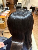 ヘアーショップ エヌアンドエー 越谷店(hair shop N&A)&nbsp;つるんとした指通りの髪質改善TR＋ストレート/縮毛矯正2