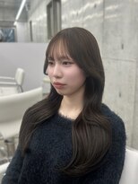 エヌアイ オモテサンドウ(ni omotesando)&nbsp;初カラーにおすすめ！オリーブグレージュ♪韓国レイヤーカット