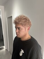 ナンバー 竪町(number+)&nbsp;スパイキーショートパーマビジネスヘアセンターパートコンマヘア