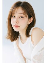 ノラ ヘアーサロン(NORA HAIR SALON) ナチュラル小顔前髪あり後れ毛サイドバング結べるボブくびれヘア