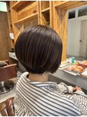 透明感髪質改善カラー小顔艶感ショートグレージュハイライト