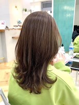 ロミー 本厚木(ROMMY.) 本厚木◎レイヤーカット韓国風巻きロングくすみベージュ髪質改善