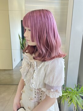 ゴウトゥデイシェアサロン 町田店(GO TODAY SHAiRE SALON) ハイトーンピンクカラー♪